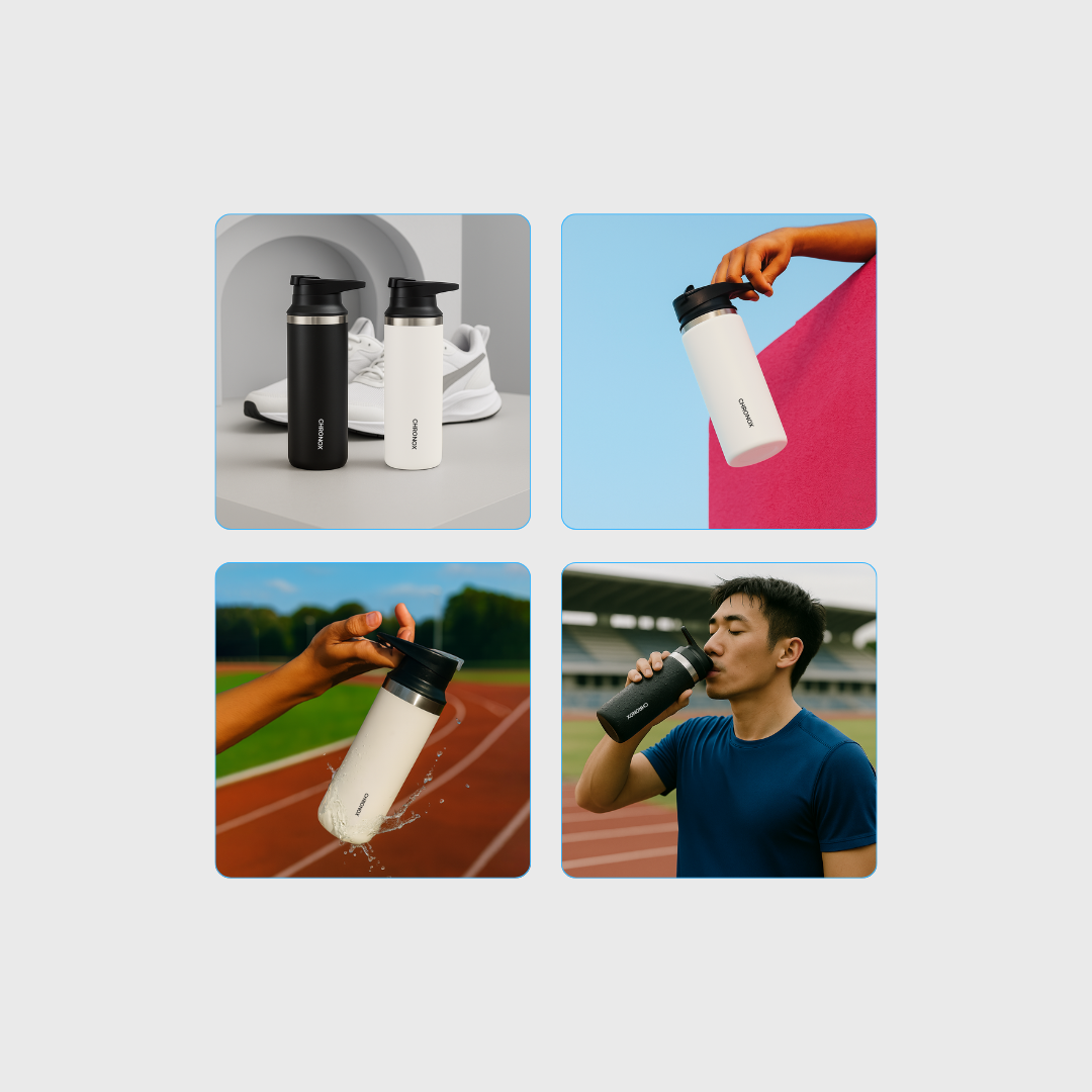 CHRONOX -TERRA Tumbler 450ml - Botol Minum Stainless Steel Double Wall Insulated - Gambar 3