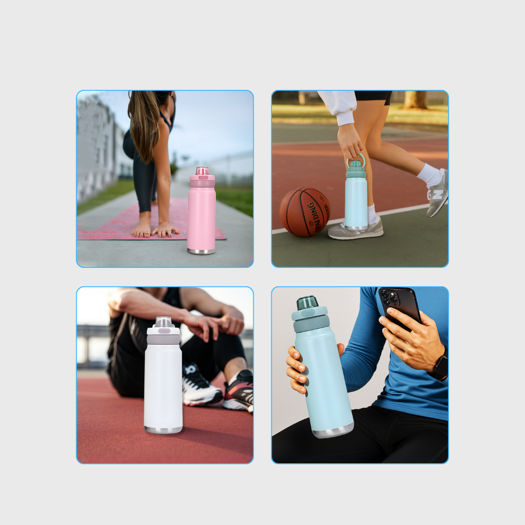 CHRONOX - Macaron Tumbler 750ml Stainless Steel Portable Vacuum Insulated Tahan Panas Dingin - Gambar 7