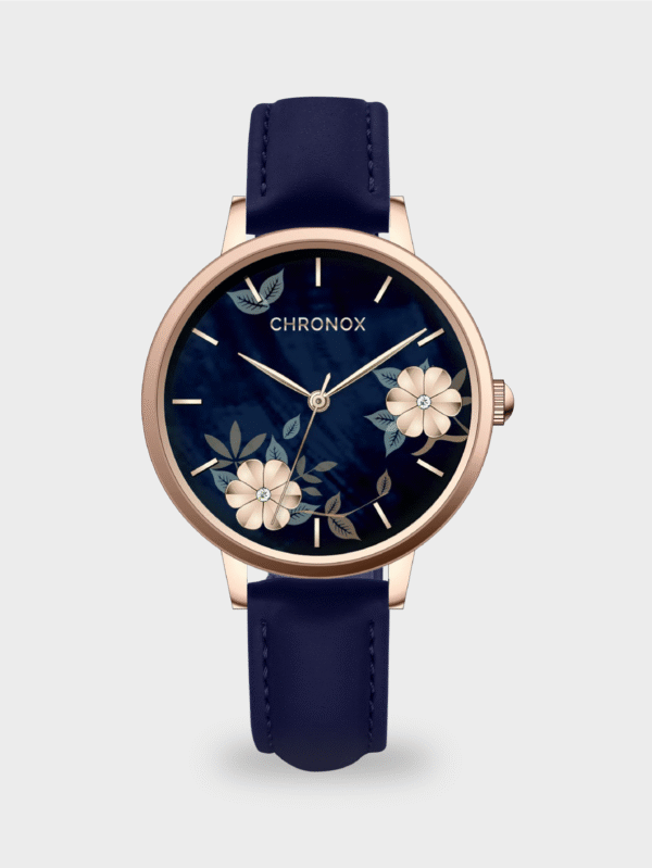 Jam Tangan Wanita Kulit Fashion Anti Air Original Leather Chronox CX3005 Roseya