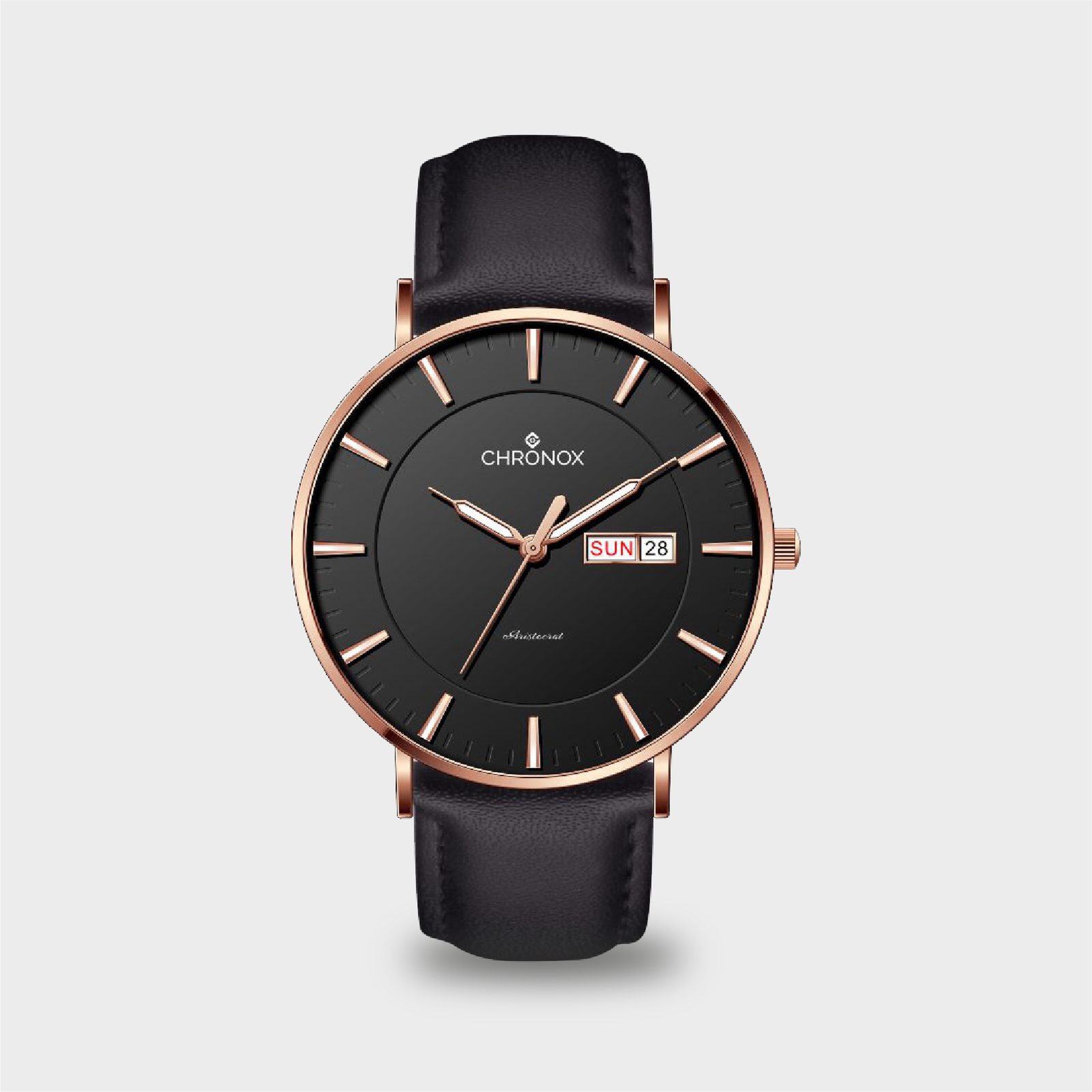 CHRONOX Jam Tangan Pria Kulit Analog – CX1009 - Gambar 3