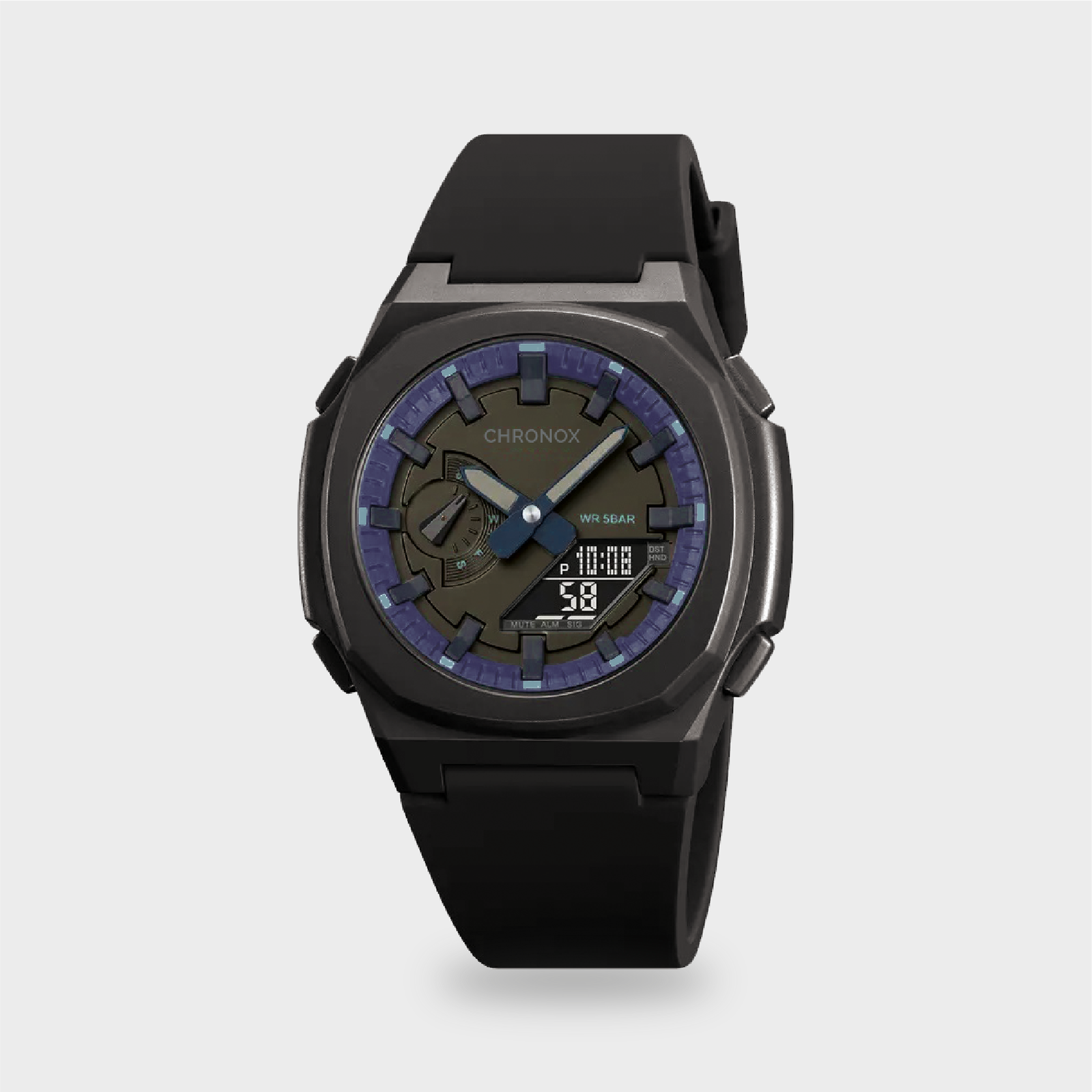 Jam Tangan Analog Digital Unisex Pria Wanita Anti Air Original - Chronox CX4004 Explorer - Gambar 2