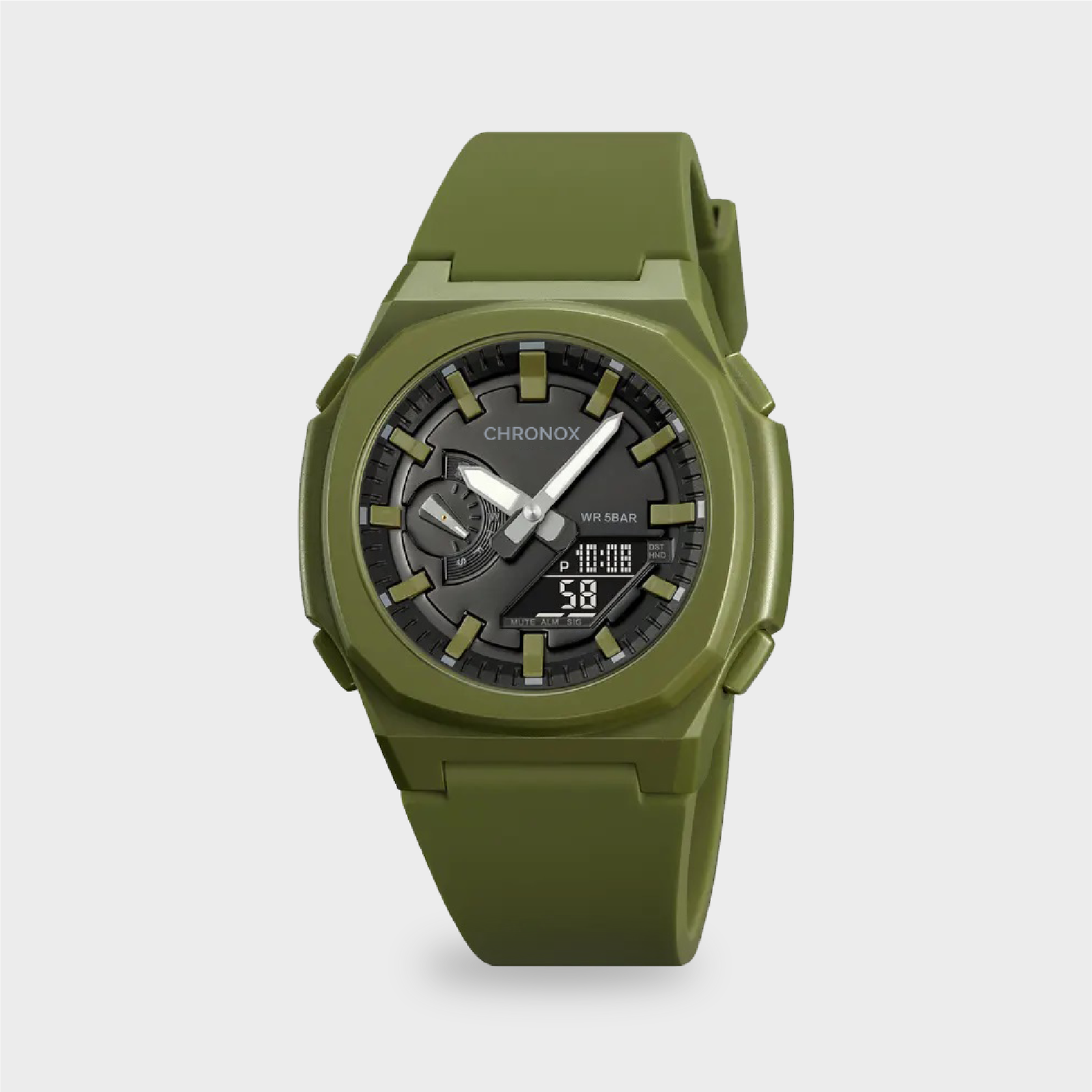 Jam Tangan Analog Digital Unisex Pria Wanita Anti Air Original - Chronox CX4004 Explorer - Gambar 3