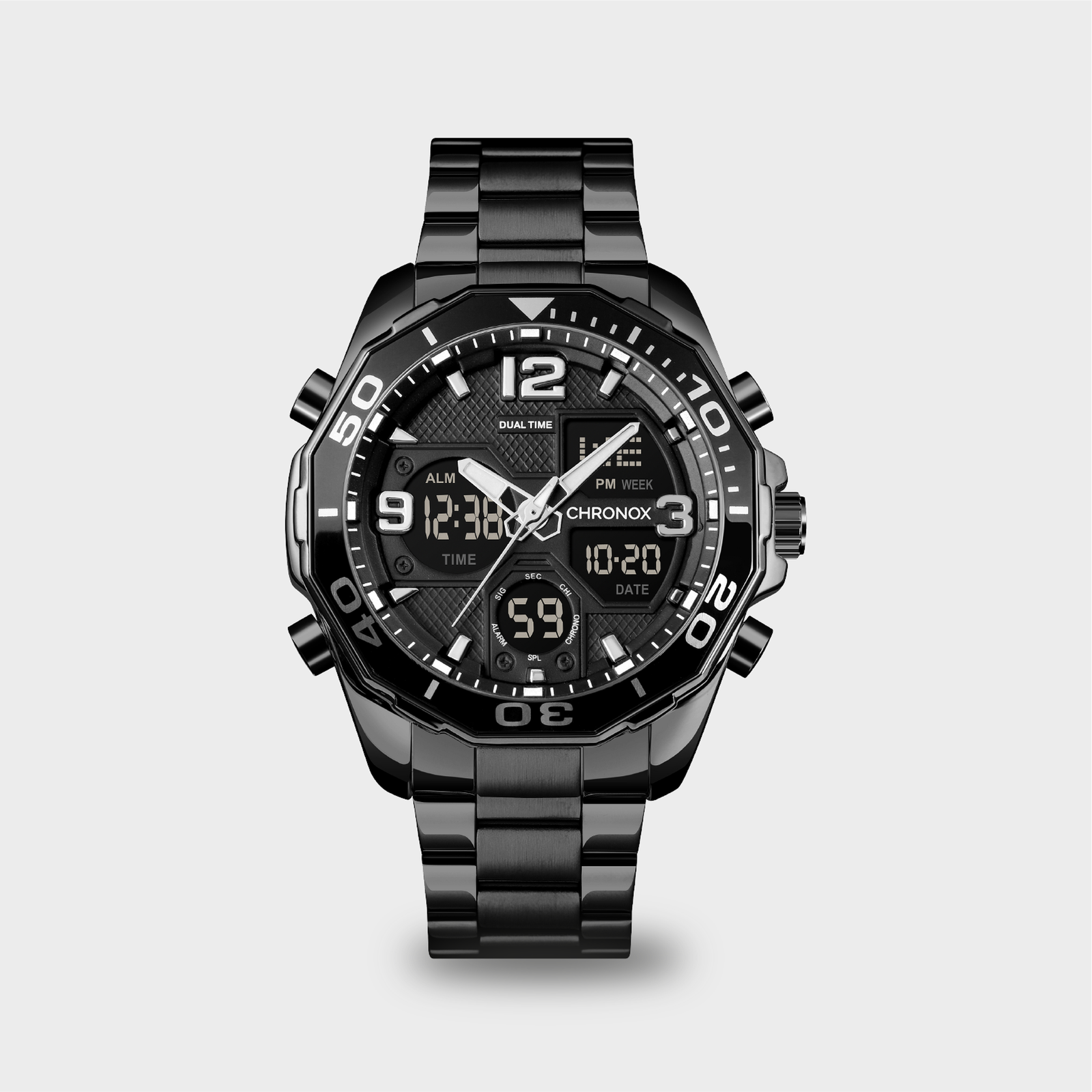 Jam Tangan Pria Analog Digital Chronox CX5005 - Gambar 2